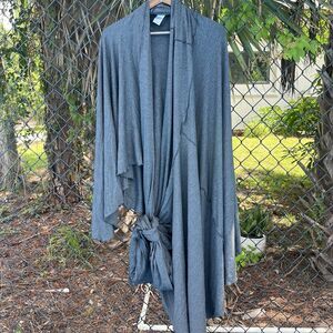 Angelrox Flutter Cape Wrap Jacket Gray One Size